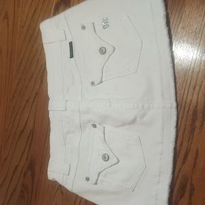 Miss Me white mini skirt